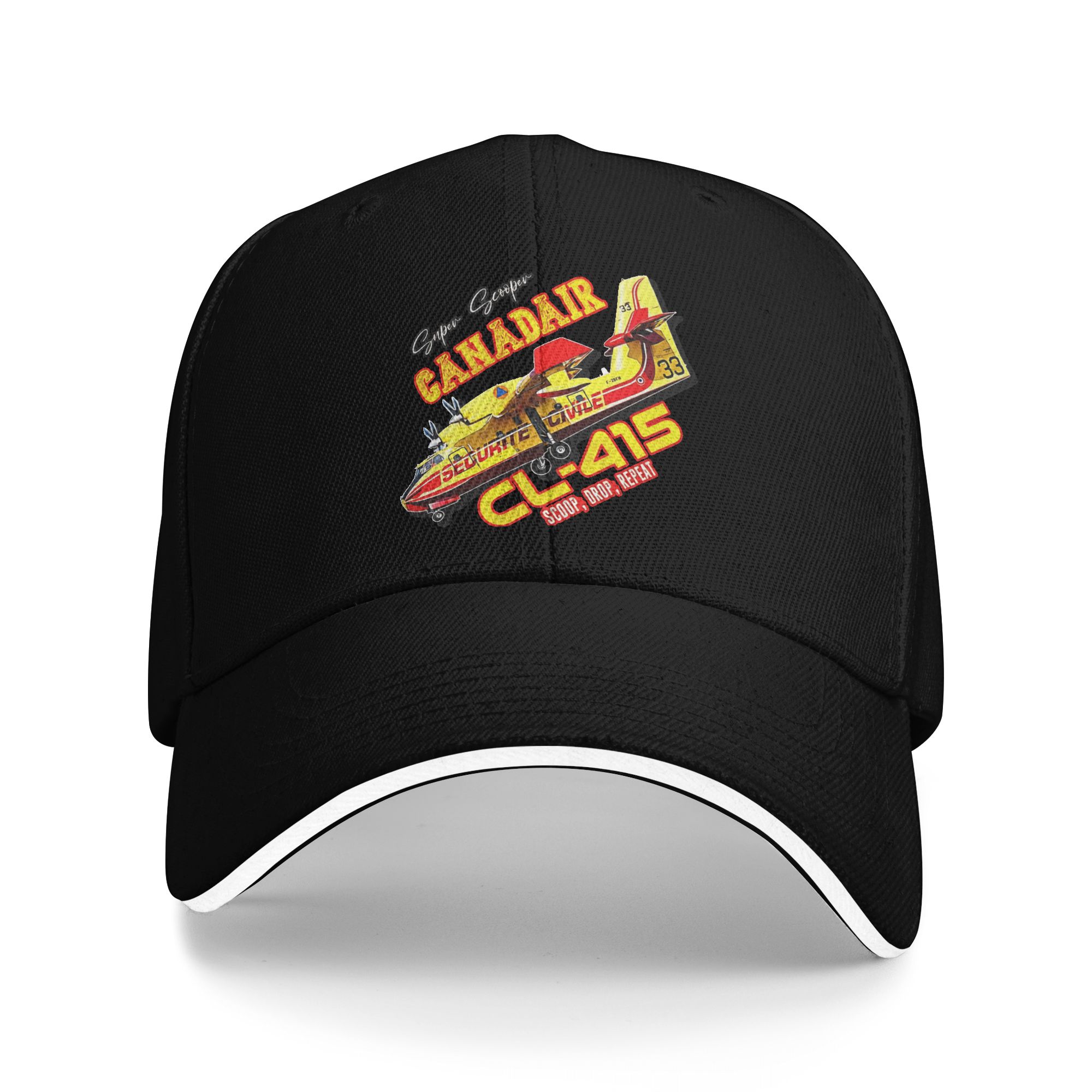 Golf Cap Dad - Unisex Canadair cl-415 Super Scooper firebomber
