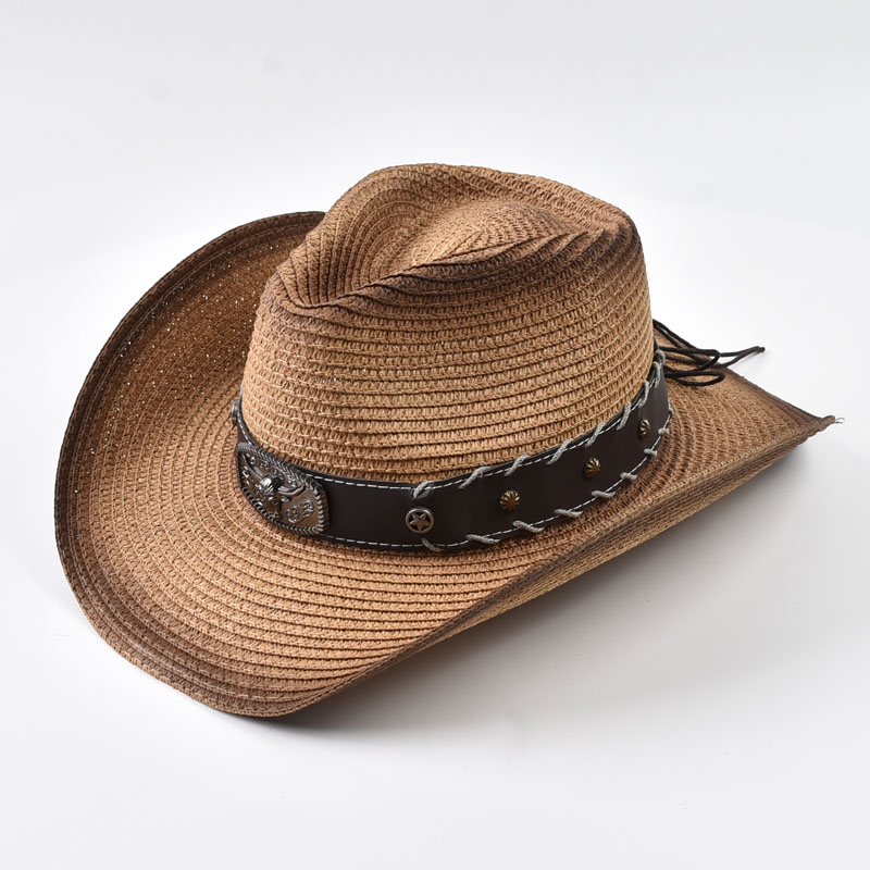 Summer Western Cowboy Straw Ha - Cowboy Hat Straw 评论和价格
