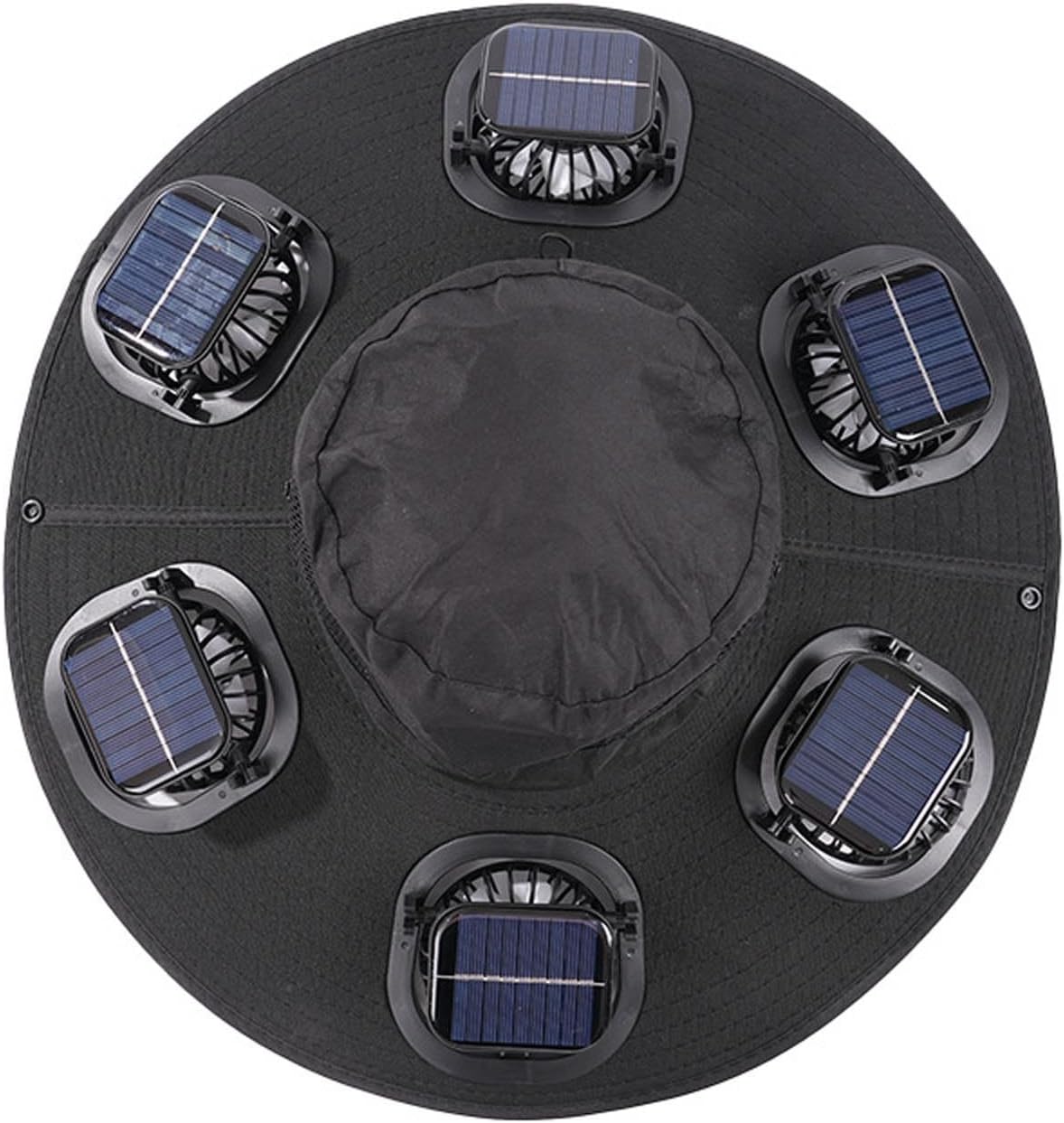 Hot 6 Fans Solar Fan Hat Breat - Visor Sun Hat 评论和价格