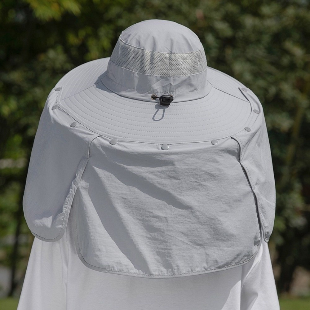 Simple Cloth Men Sun Hat Neck  - Visor Sun Hat 评论和价格