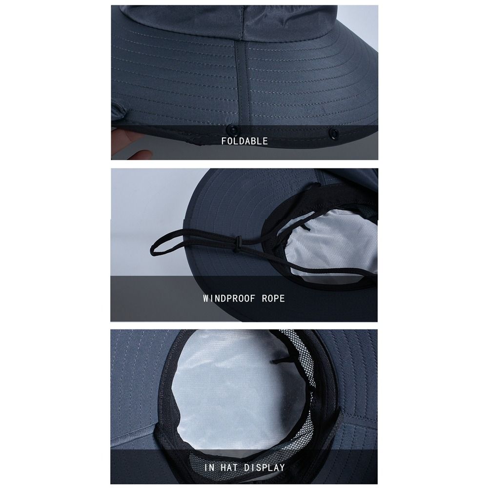 Simple Cloth Men Sun Hat Neck  - Visor Sun Hat 评论和价格