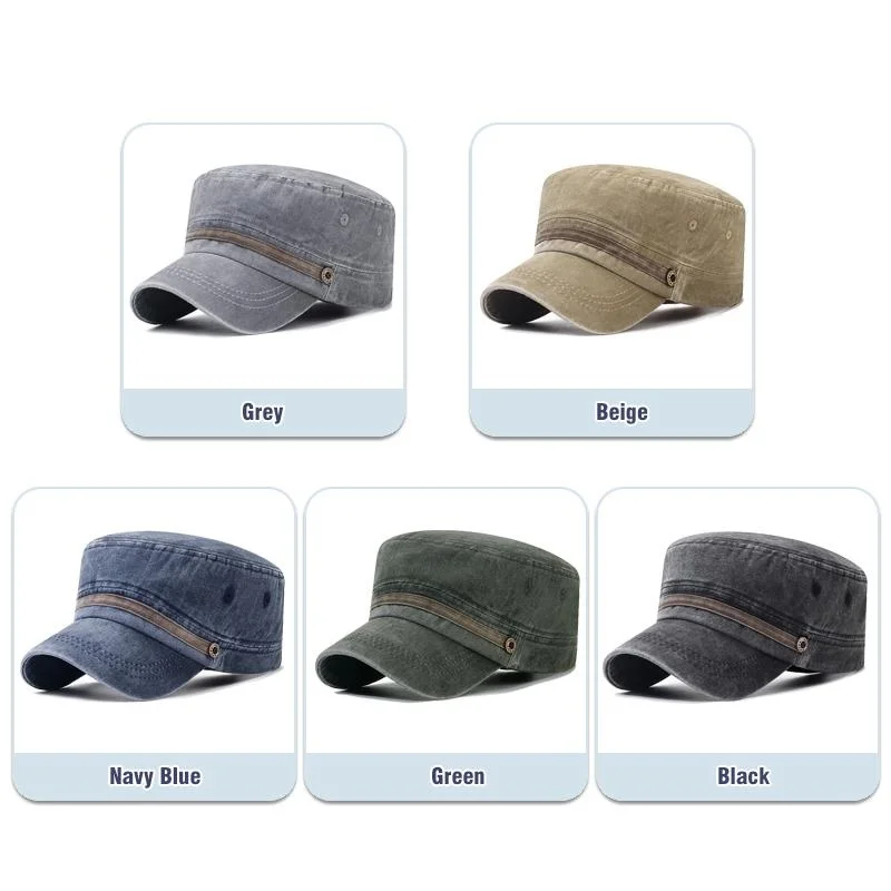 Washed hat, old cotton flat ha - Dad Hat Cotton 评论和价格