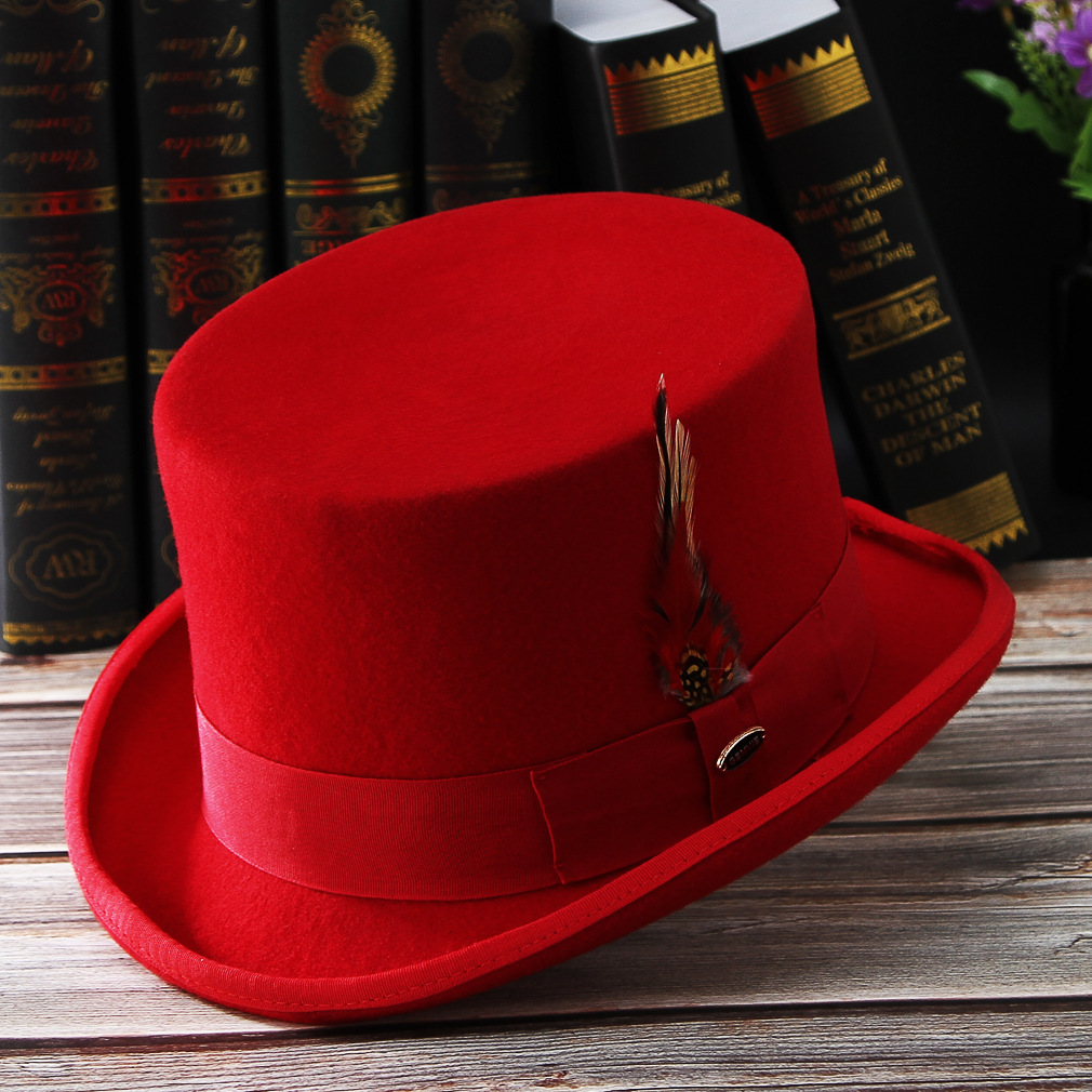 New Men Hat 100% Wool Fedora H - Fedora Hat Wool 评论和价格