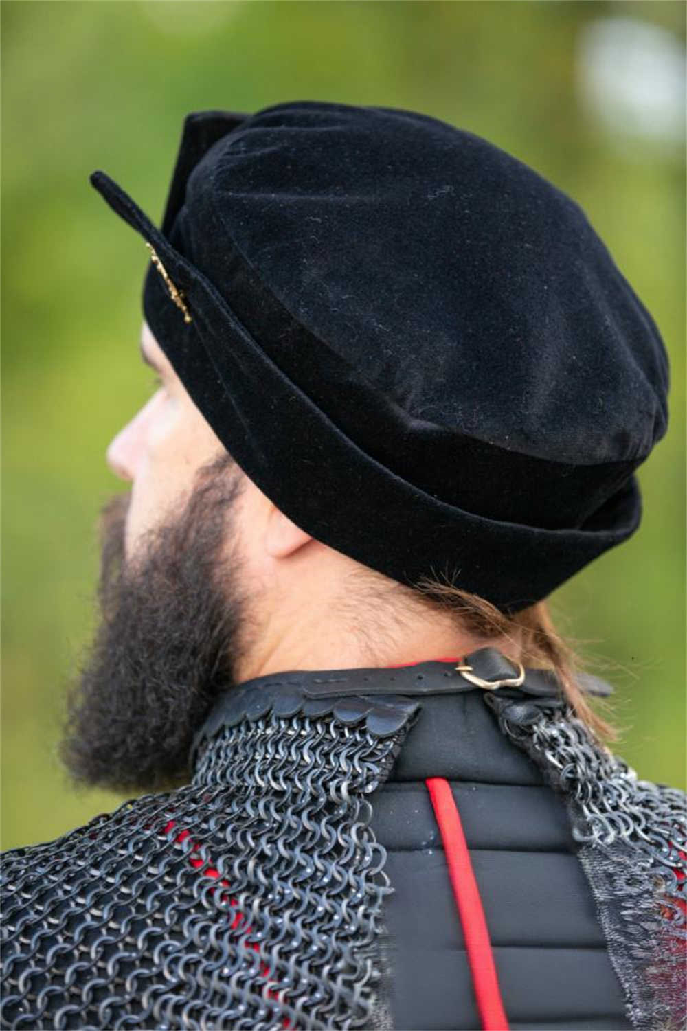 Medieval Tudor Flat Cap Velvet - Snapback Hat Flat 评论和价格