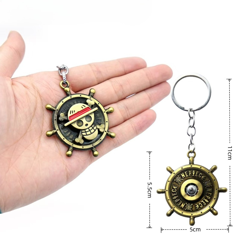 Rotating keychain, Luffy's Str - Cowboy Hat Straw 评论和价格