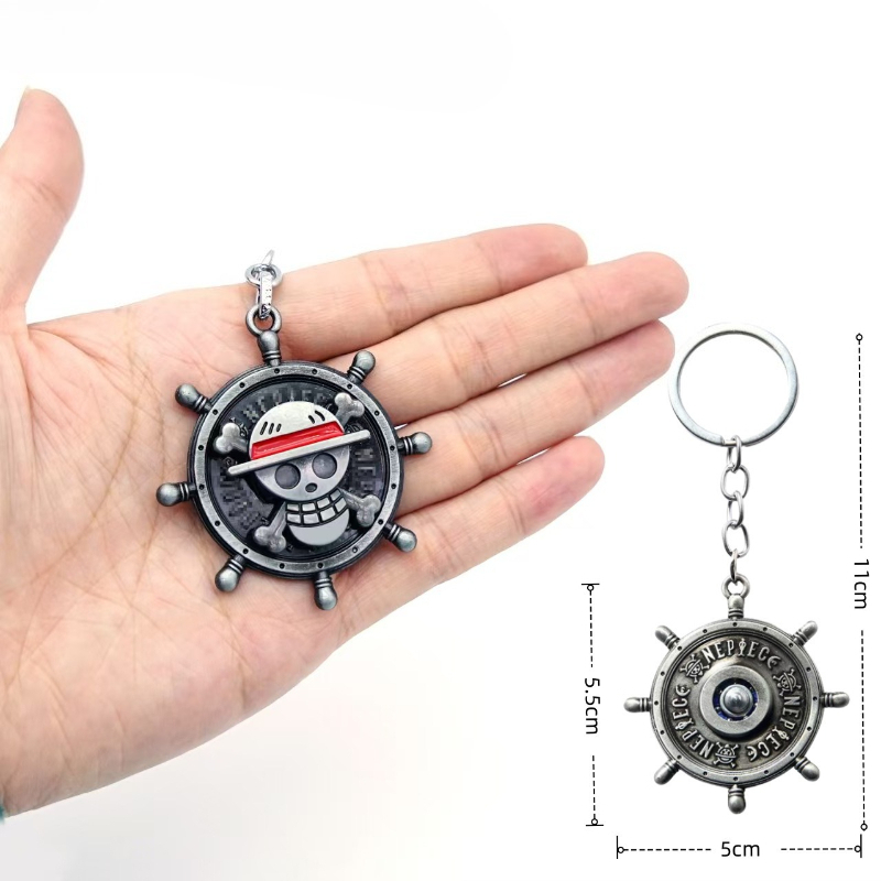Rotating keychain, Luffy's Str - Cowboy Hat Straw 评论和价格