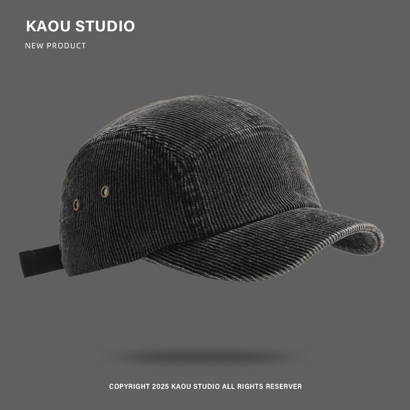 Unisex 5-Panel Corduroy Cap, S - Corduroy Cap 5 Panel 评论和价格
