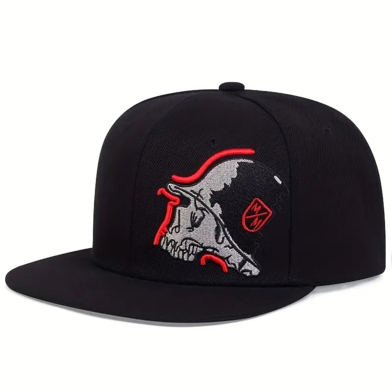 Unisex Skeleton Embroidery Bas - Snapback Hat Flat 评论和价格
