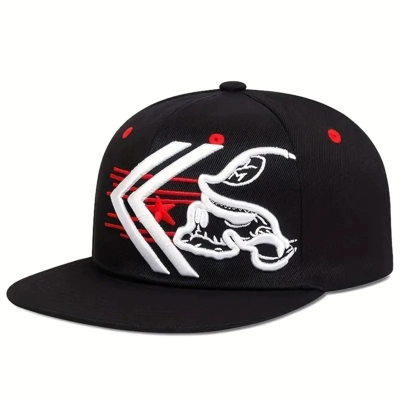 Unisex Skeleton Embroidery Bas - Snapback Hat Flat 评论和价格