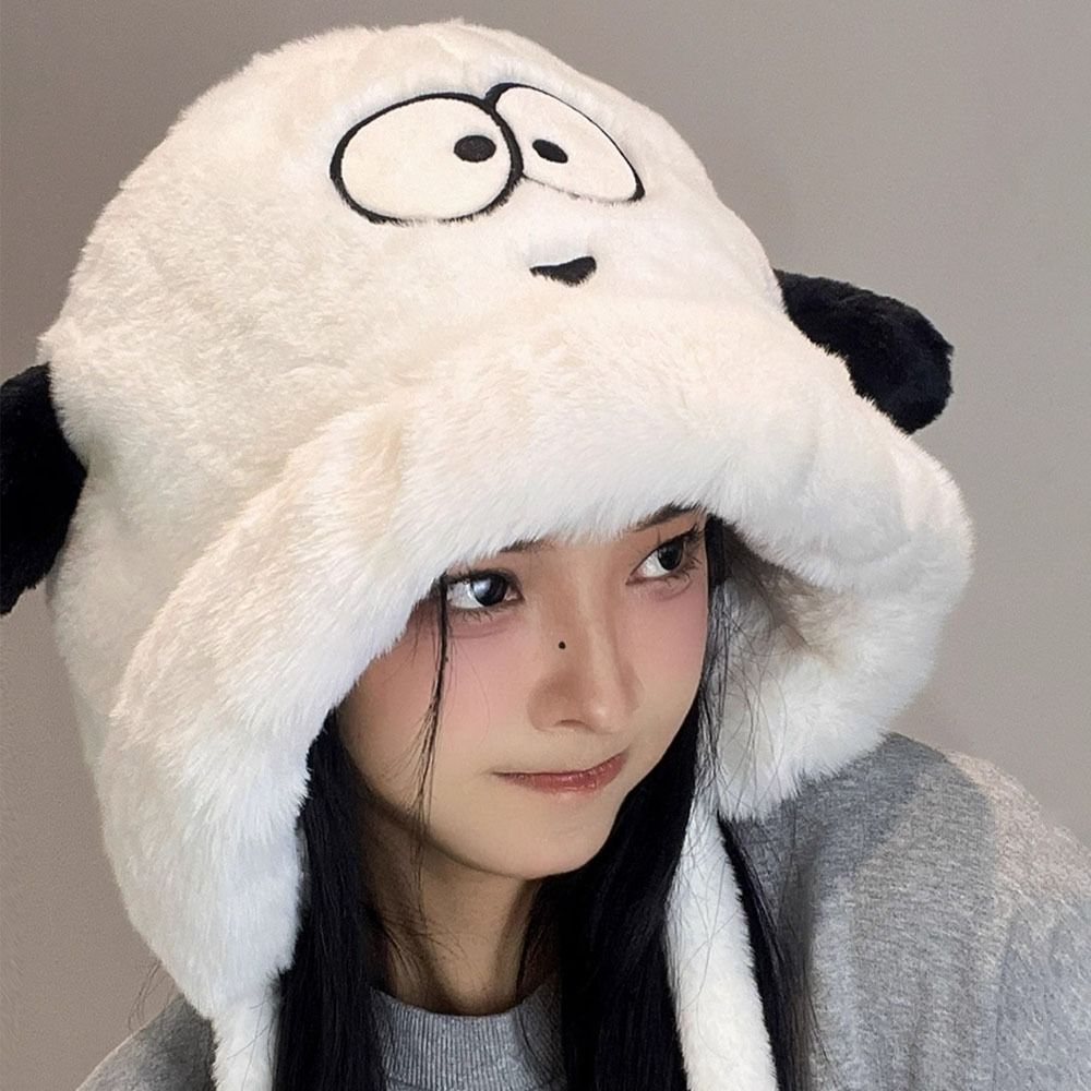 Cartoon Cute Dog Ears Women Wi - Beanie Cuffed Knit 评论和价格