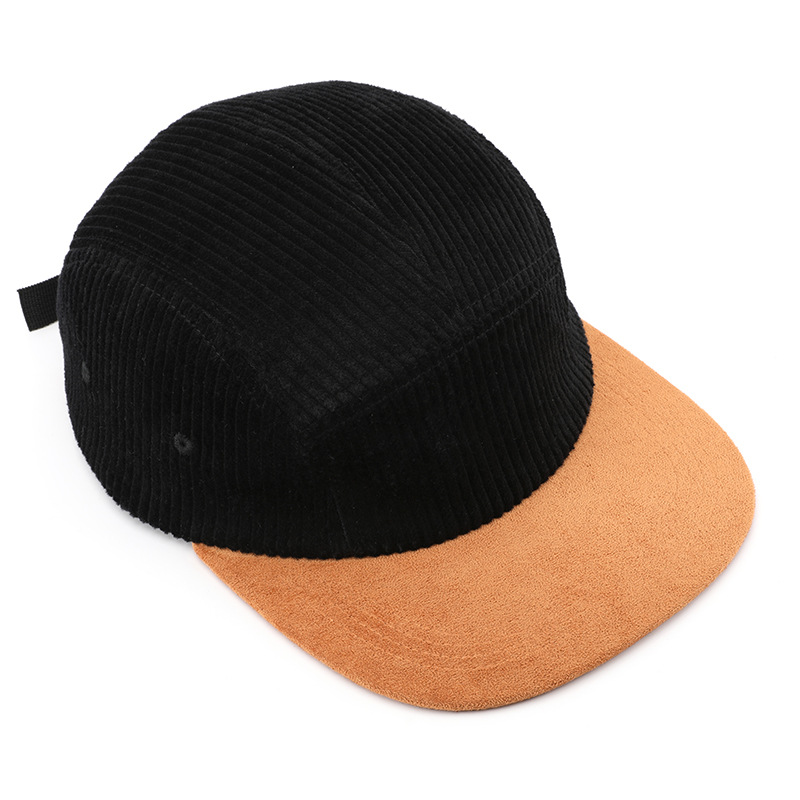 New 5-panel Splicing Corduroy  - Corduroy Cap 5 Panel 评论和价格