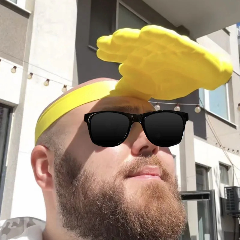 1/3Pcs Novelty 3D Palm Hand Sh - Visor Sun Hat 评论和价格