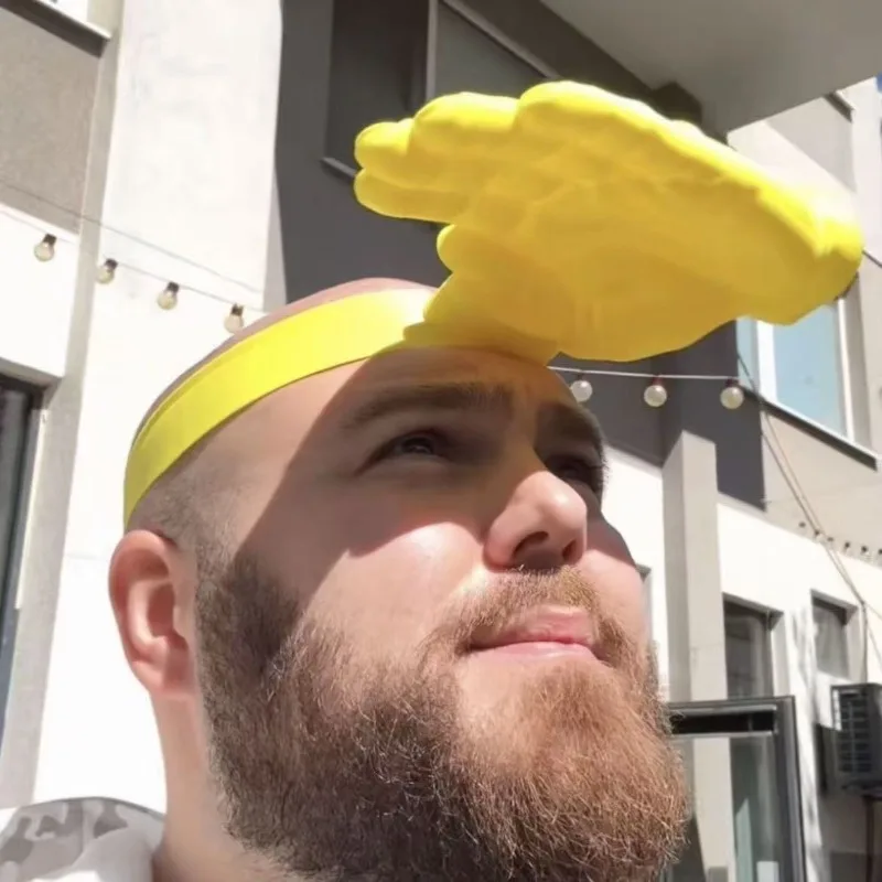 1/3Pcs Novelty 3D Palm Hand Sh - Visor Sun Hat 评论和价格